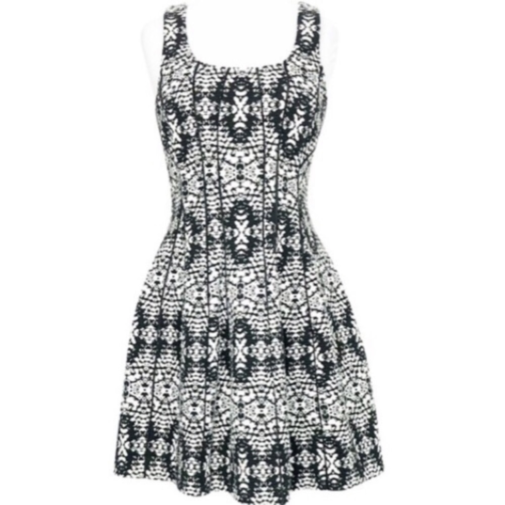 🖤A/X ARMANI EXCHANGE🖤FIT AND FLARE SEAMED DRESS - Picture 3 of 6